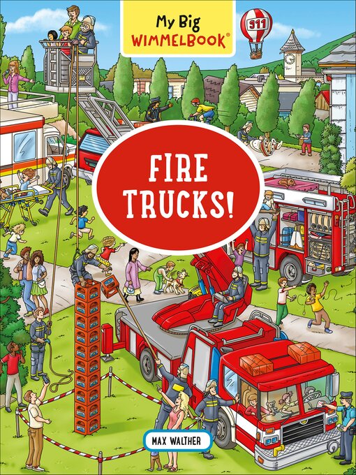 Cover image for My Big Wimmelbook: Fire Trucks!